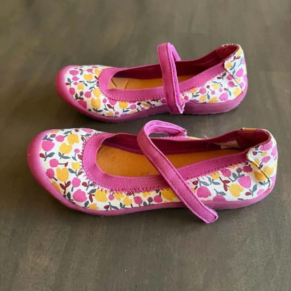 Hanna Andersson Maya2 Girls Mary Jane Floral Shoe 2.5